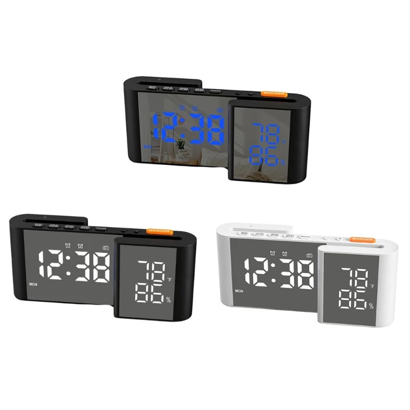 Modern S Electronic Alarm Clock Featurings Temperature Humidities Display