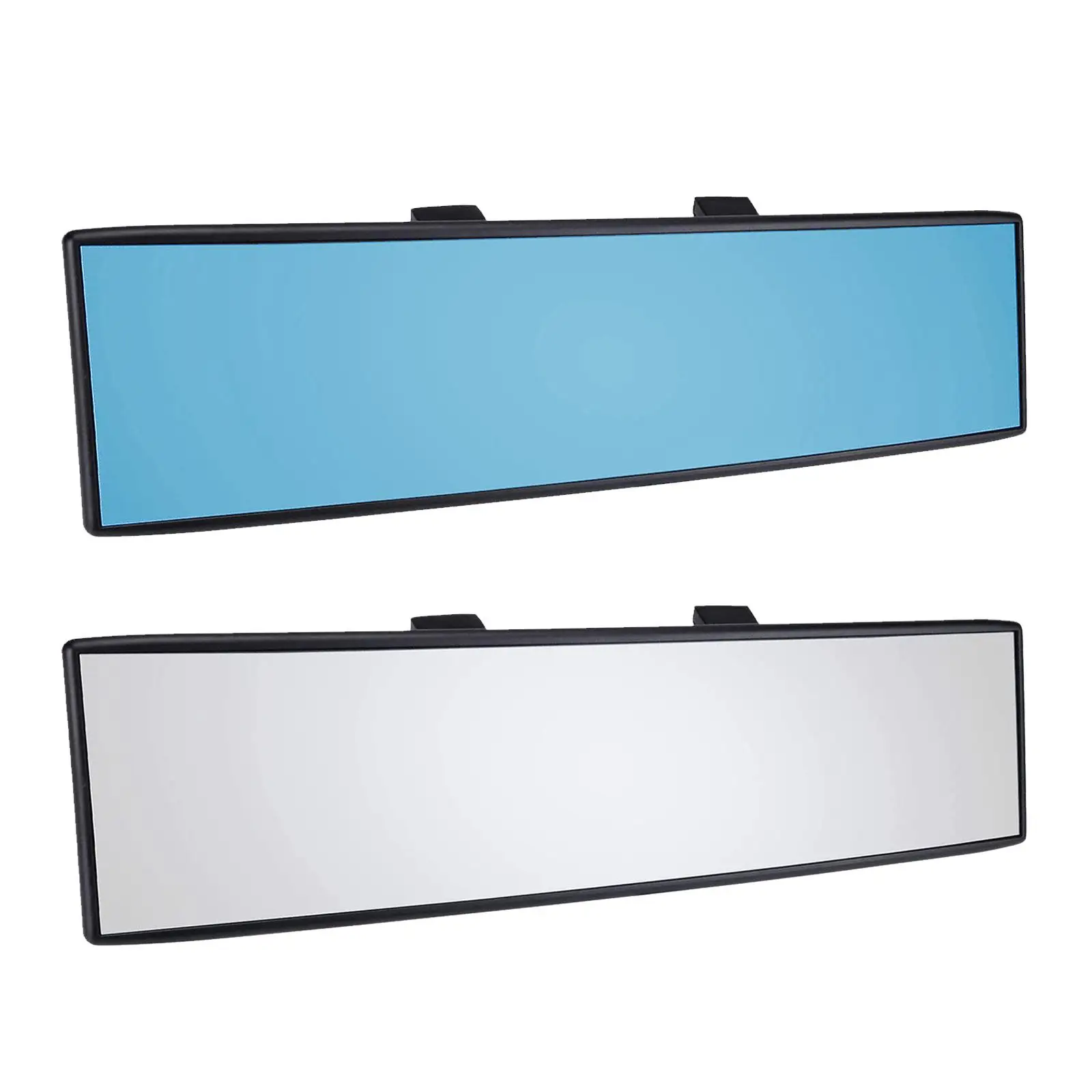 Rear View Mirror Adhesive Universal Fit Anti Glare Blue Mirror Easy Install Clip on for SUV Car Truck