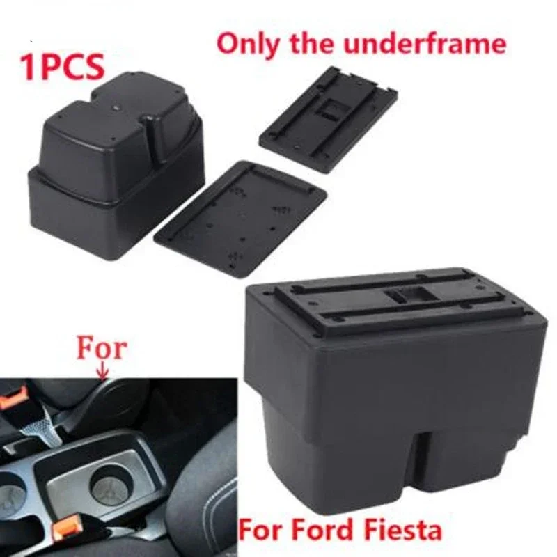 For Ford Fiesta 2009-2017 armrest box central Store Centre Console box with cup holder 2009 2010 2011 2012 2013 2014 2015 2016