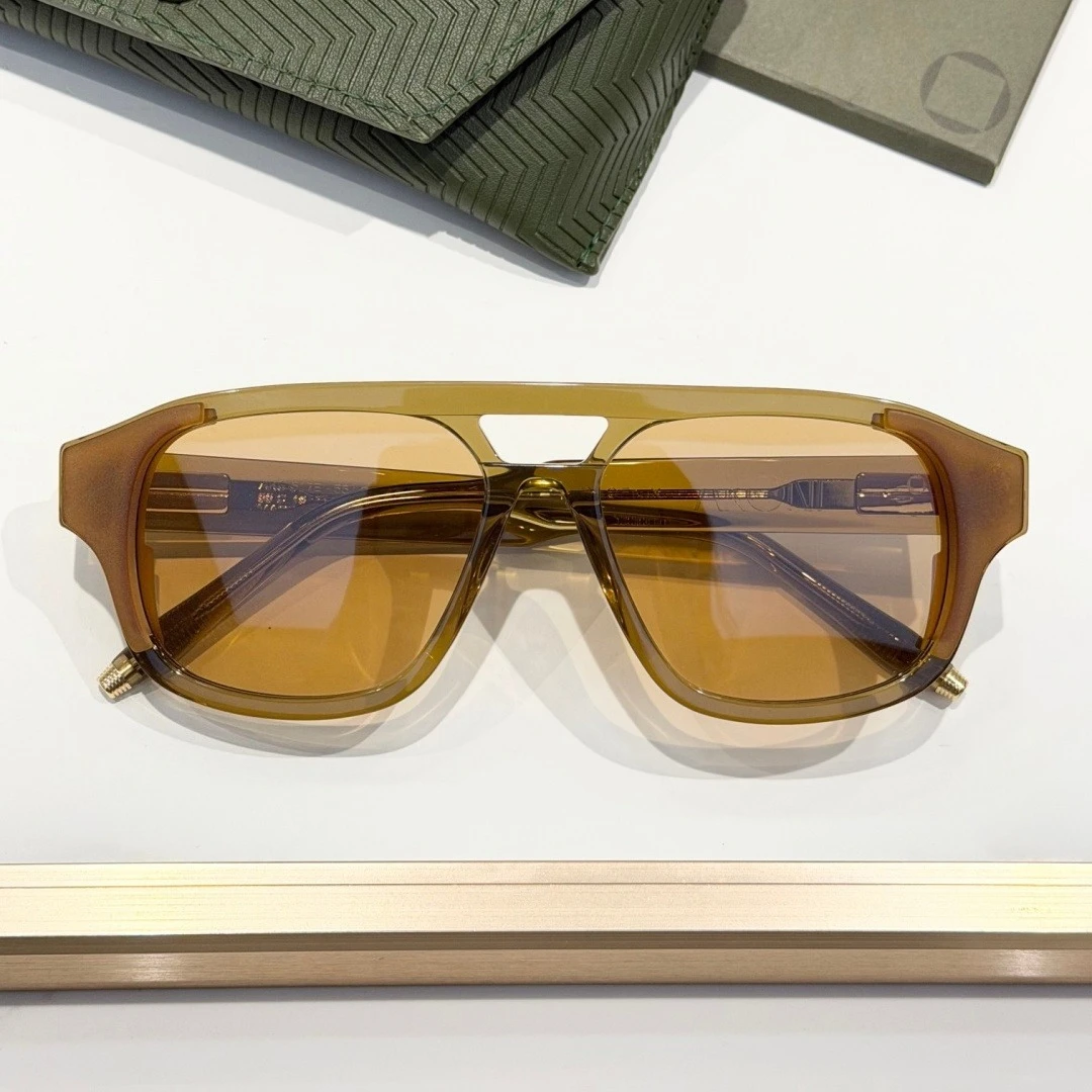 AK AKS-517 Oval Sunglasses Double Bridge Acetate Frame UV400 Vintage Fashion Sun Glasses for Men Women Outdoor Travel