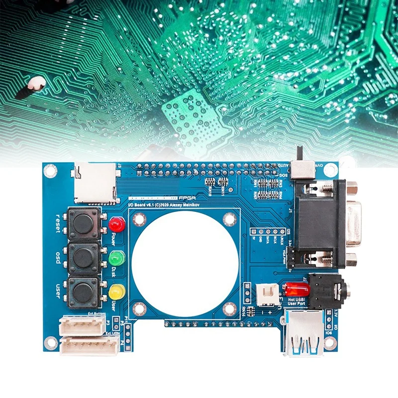 For Mister FPGA IO Analog Board V6.1 With For NOCTUA Fan Spare Parts For Terasic DE10-Nano Mister FPGA IO Board