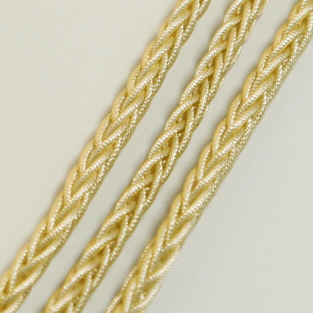 Butfast Customized Champagne Gold 8 Strands Silver Foil Earphone Upgrade Cable Silver Gold Plated Extension Audio Iem Cable