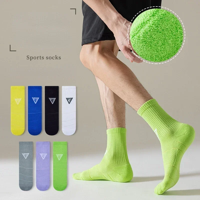 

1 Pair New Cycling Socks High Quality Compression Socks Men and Women Soccer Socks Basketball Outdoor Running Professional