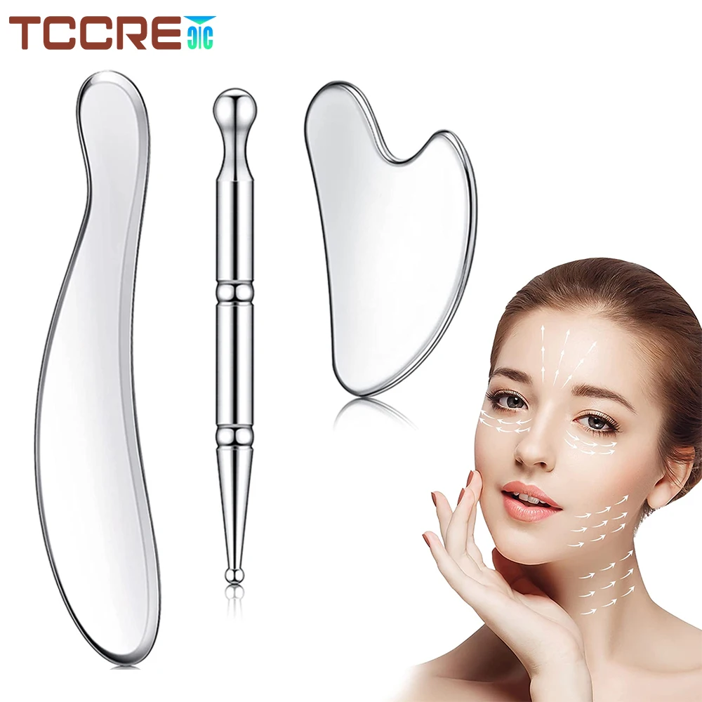 

Stainless Steel Gua Sha Massage Tools Muscle Scraping Scraper for Reduce Arms Back Legs Shoulder Soft Tissue Muscle Pain