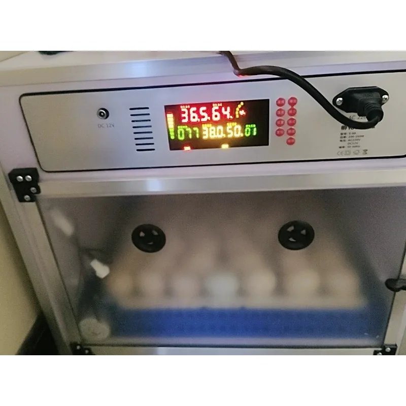 Automatic Egg Incubator 70 Eggs PVC Dual Electric Hatching Machine Automatic Temperature & Humidity Display & Egg Turning