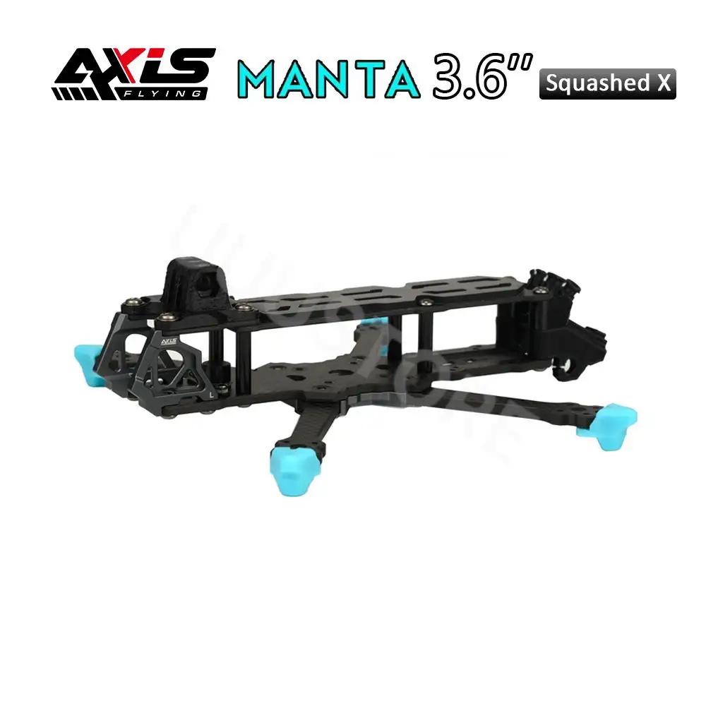 

Axisflying Manta 3.6'' 3.6inch FPV Frame 162mm wheelbase Squashed X With Side Plate RC Drone Model Toys