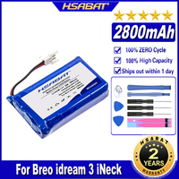 HSABAT MB2300 2800mAh Personal Care Battery for Breo idream 3 iNeck Batteries