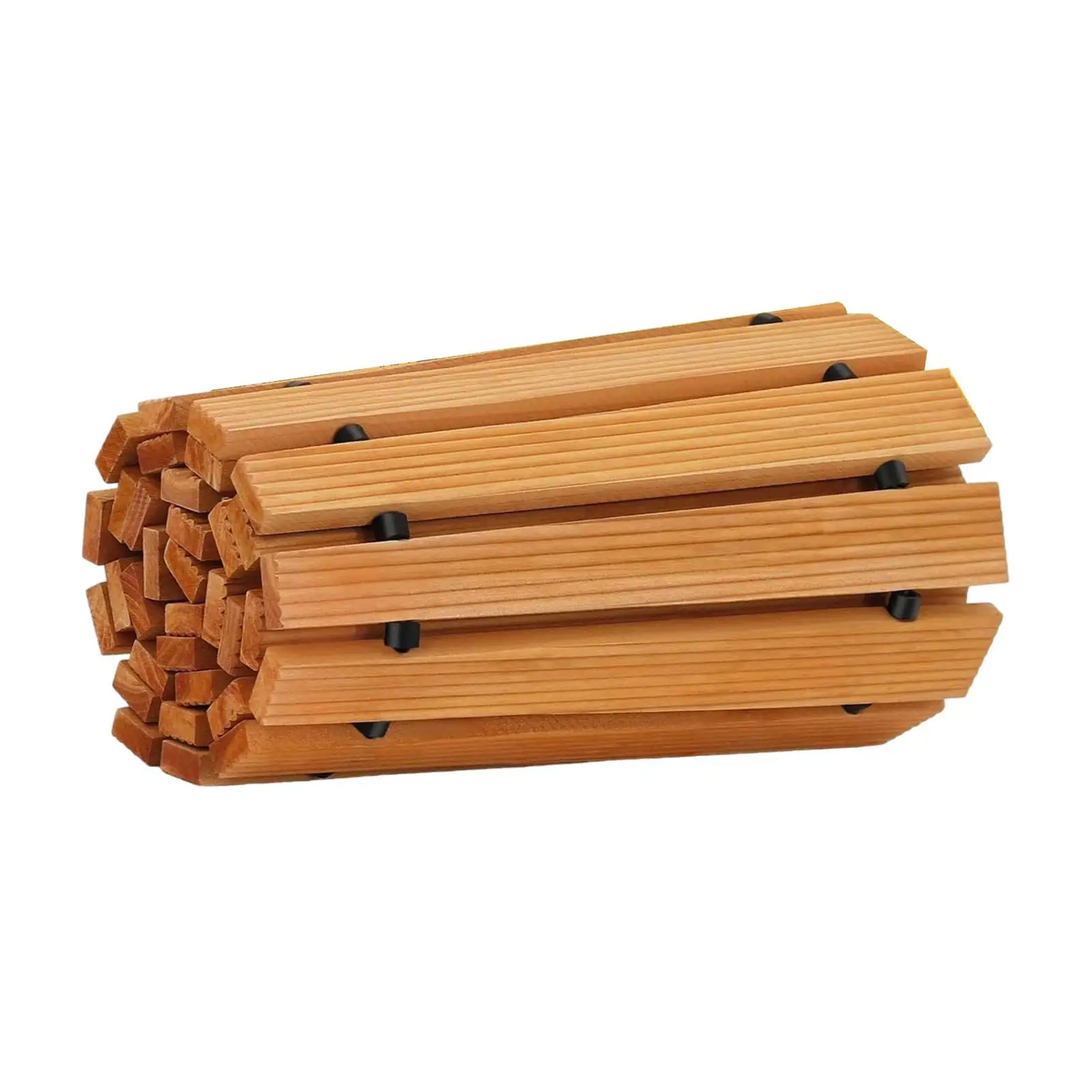 Wooden Garden Pathway Patio Path Decorative Portable (16.93inch in Wide) Hardwood Path for Yard Beach Wedding Outdoor Space