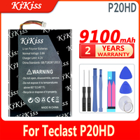 New 9100mAh KiKiss Tablet PC Battery For Teclast P20HD 98 4G ID N6H1 P20 HD 5 Wire Plug