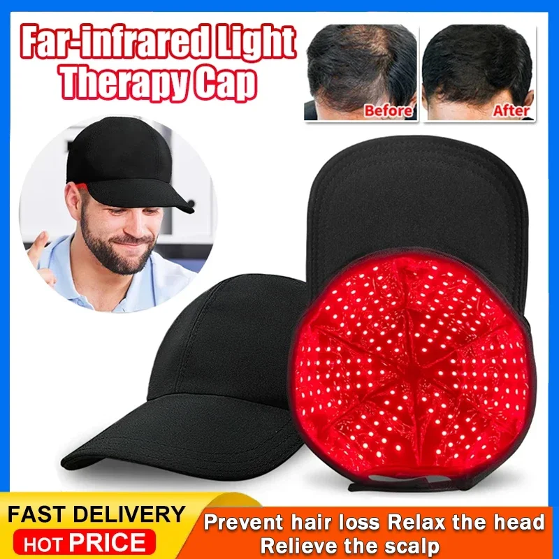 

Red Light Therapy Device Hat Near Infrared 180LED Treatment Helmet for Hair Growth Cap Prevant Loss Head Relaxation Relief Scalp