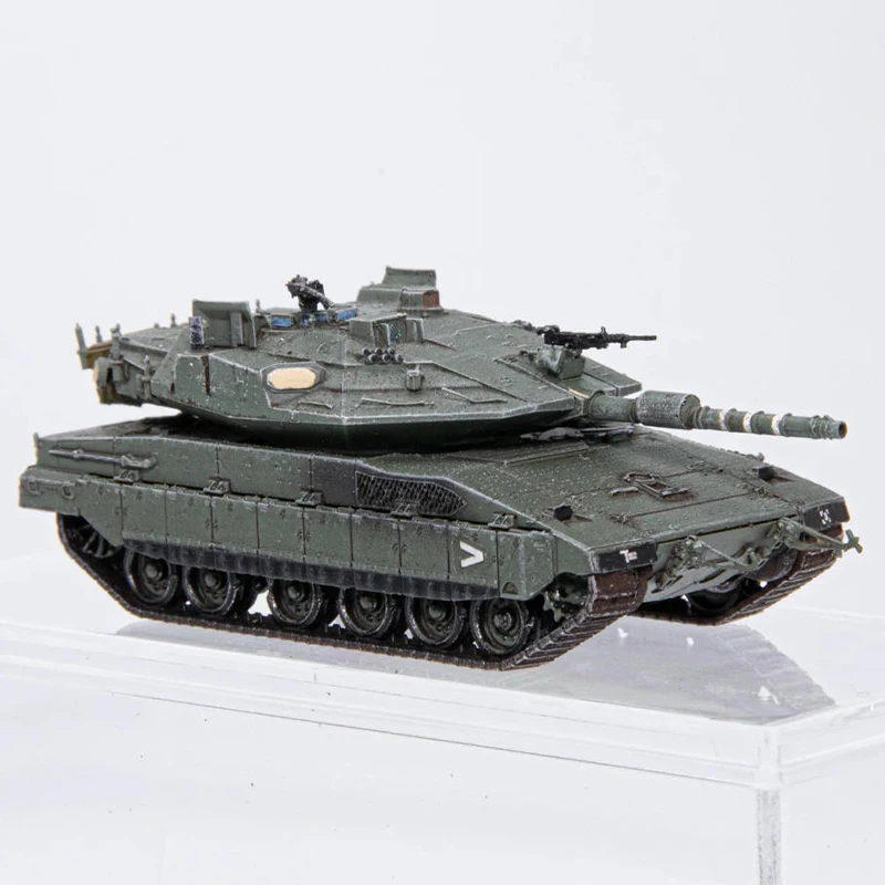 1:144 Scale Merkava 4 Main Battle Tank Simulation Alloy Car Model Static Display Collectible Toy Gift Souvenir Decoration