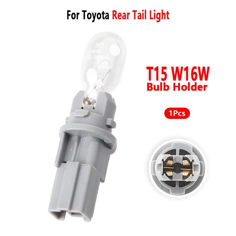 For Toyota Highlander 2015-2018 Rear Tail Light T15 Bulb Holder Socket Base 1Pc