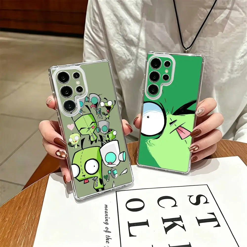 Cartoon I-Invader Zim Gir  Phone Case For Samsung S25,S24,S21,S22,S23,S30,Ultra,S20,Plus,Fe Transparent Cover