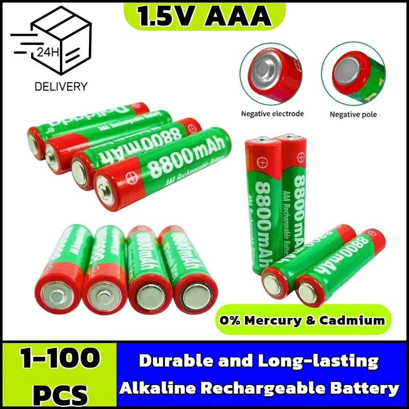 

1.5V AAA Rechargeable Battery Constant Voltage Output, 350mAh for LED Lights, Toys, MP3 Player, Remote Control, Digital Camera