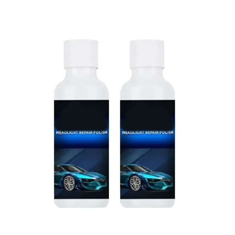 2 pçs/lote 30 ml carro auto farol renovação agente de reparo revestimento carro conjunto líquidos arranhões oxidação polimento casaco