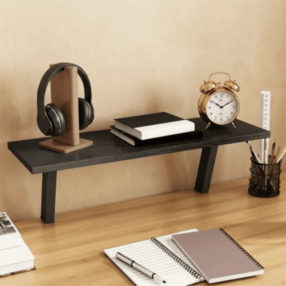 No Drilling Clamp Desk Organizer Adjustable Easy To Assemble Clip‑on Table Storage Shelf Stable Space Saving Desktop Riser Shelf