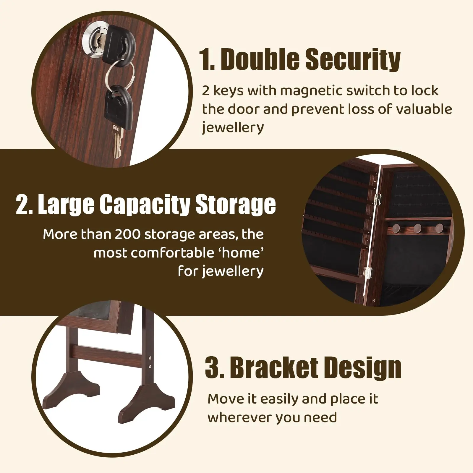 Full Length Jewelry Armoire 5
