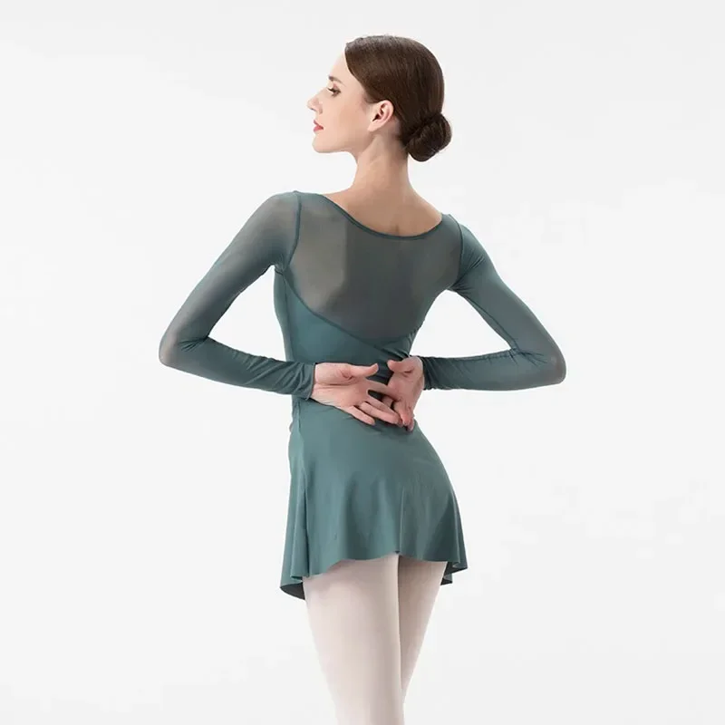 

New Elegant Princess seam Women Ballet Leotard Dance Wear Adult squared necklines Gymnastics Leotard Ballerina Dance Bodysuit