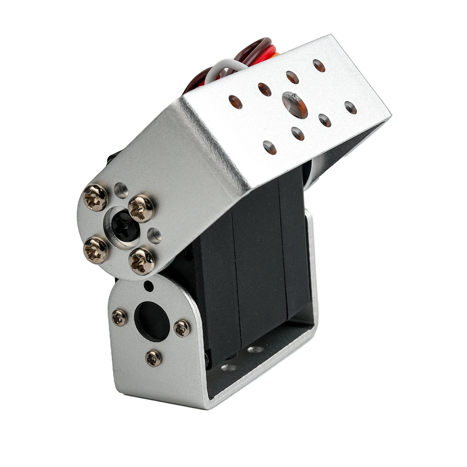 Servo de engranaje de Metal Digital, 15KG, 7115MG, 4,8-8,4 V, Motor cepillado de 180/270 grados, doble eje con soporte en forma de U para coche Robot RC DIY