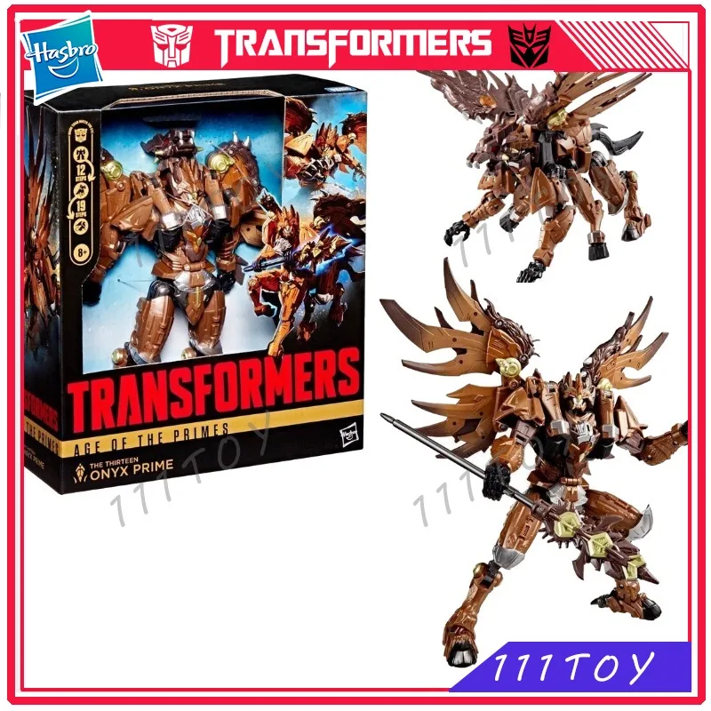

In Stock Hasbro Transformers Classic Toys Age Of The Primes Leader Onyx Prime Action Figure Robot Toy Collectibles Gift Hobbies