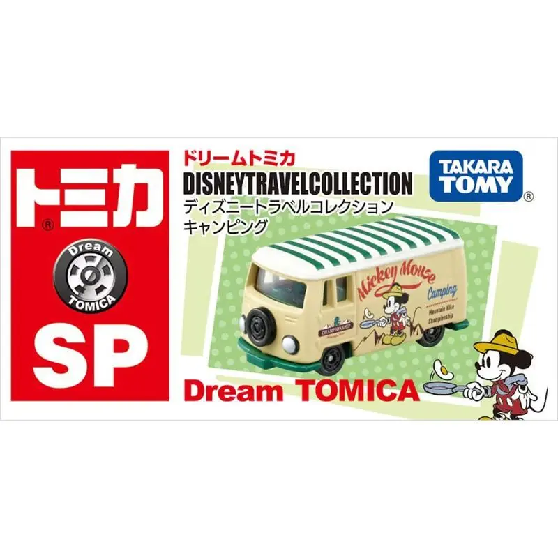 

TAKARA TOMY Cartoon Character Mickey Mouse Car Model Alloy Car Static Model Mini Vehicles Children's Birthday Gift Toys Ornament