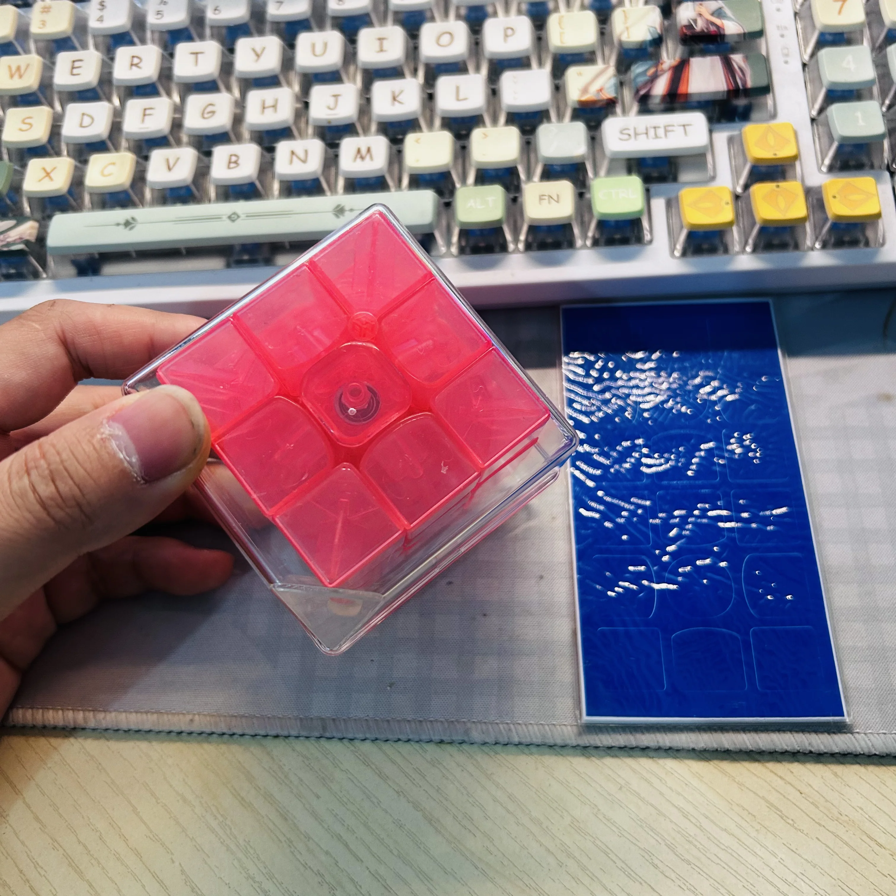 Gan357 Pink Transparent Limited Edition Cube 3x3 Cube Collection Gan 3x3x3 Magic Cube