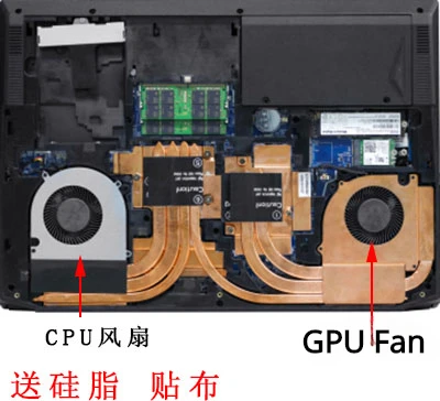 Für Shenzhou Xuanlong M7-E6S3LH CNH5L003 Notebook CPU Grafikkarte Lüfter