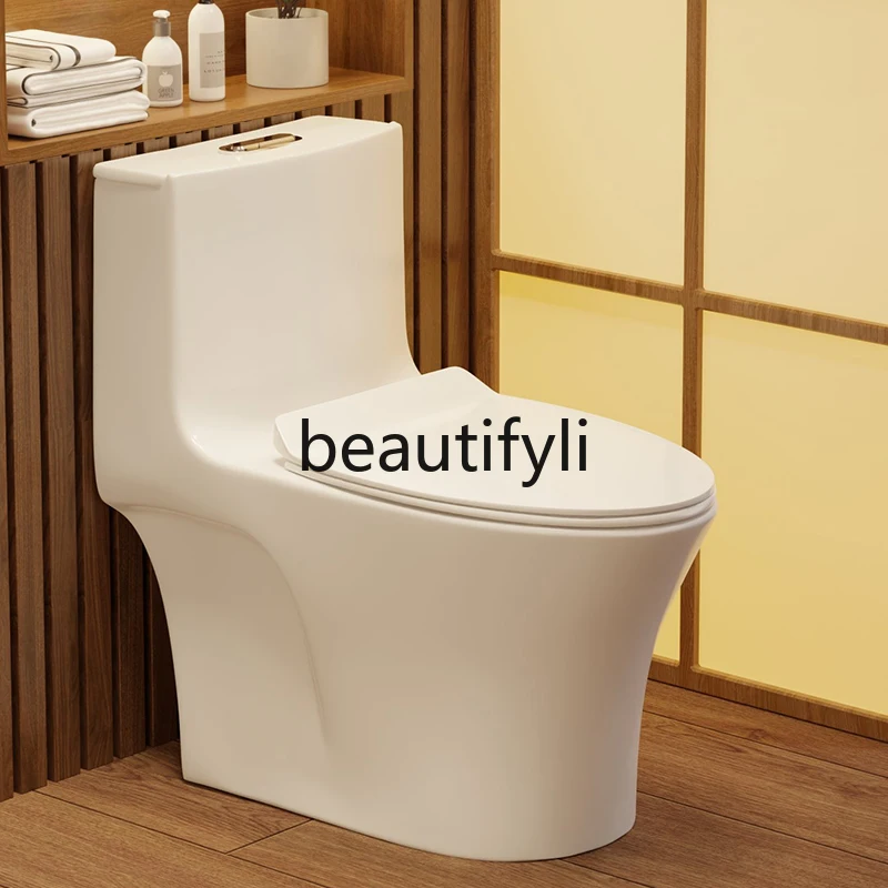 

New household toilet flush toilet small apartment super swirl siphon ceramic ordinary toilet