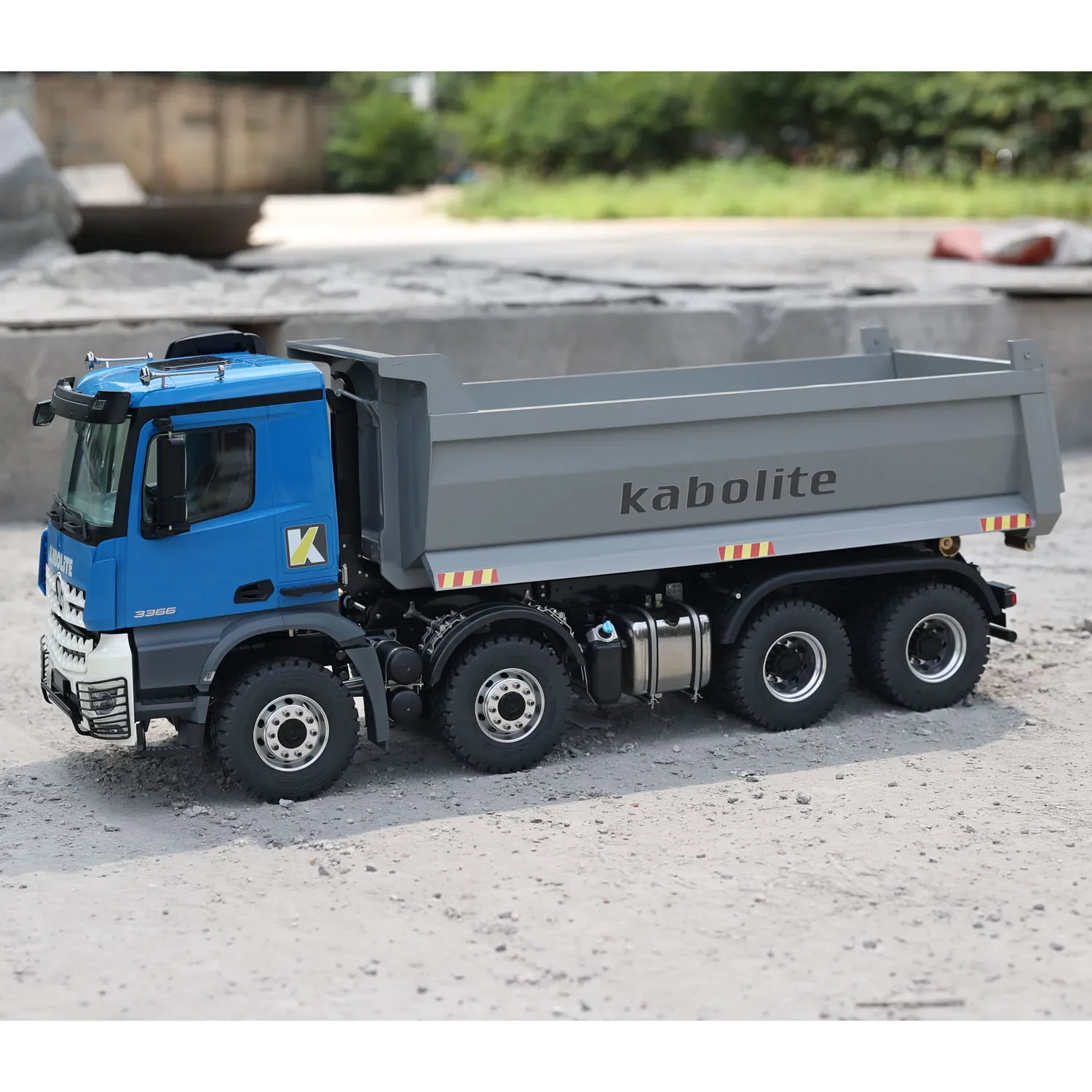 KABOLITE K3366 8x8 Roll-on RC wywrotka hydrauliczne 1/14 zdalnie sterowanym samochodowym zabawki modele ciężkich maszyn zdalnie sterowana ciężarówka