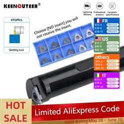 1PC S16Q-KTGFR16 s25r-ktgfl16 tokarka CNC wewnętrzne rowkowanie toczenie narzędzia dłutowanie narzędzie TGF32R/L uchwyt for-ktgfr/L