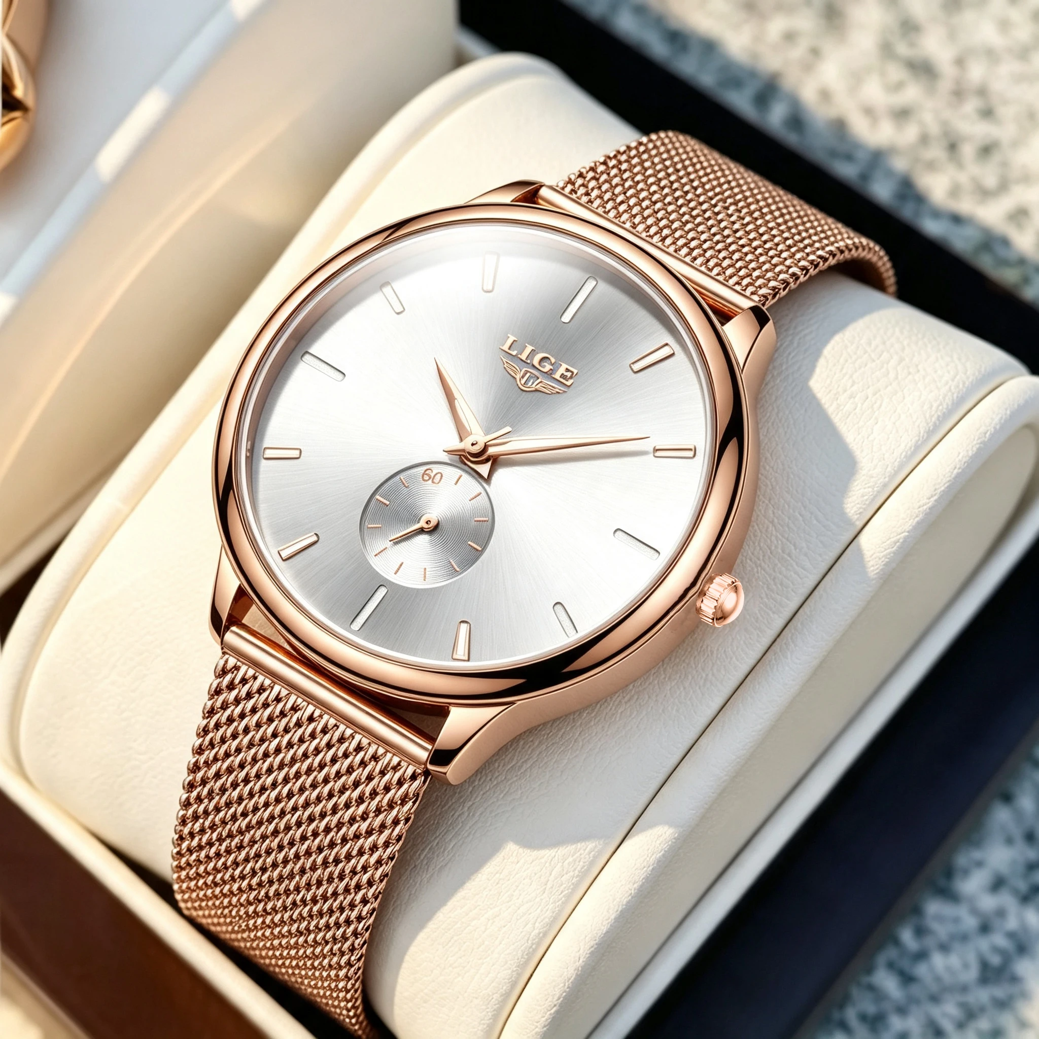 Stainless Bracelet Diver - LIGE Top Luxe Horloges Voor Dames