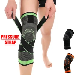 Esercizio di compressione della fascia, ginocchiere per il Fitness, corsa, alpinismo, ginocchiere da basket, ginocchiere sportive in Nylon caldo