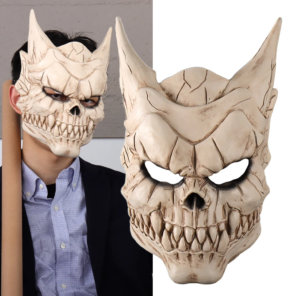 

Kaiju No 8 Kafka Hibino Mask Cosplay Anime Skull Monster Latex Helmet Defense Force Halloween Carnival Party Costume Props