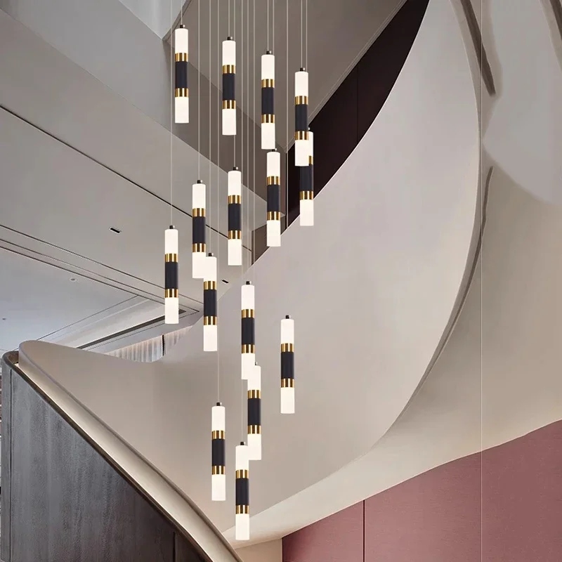 

Nordic Home Staircase Pendant lamp Modern Luxury Decoration Restaurant LED Pendant lamp Living Room Indoor Lighting Fixtures