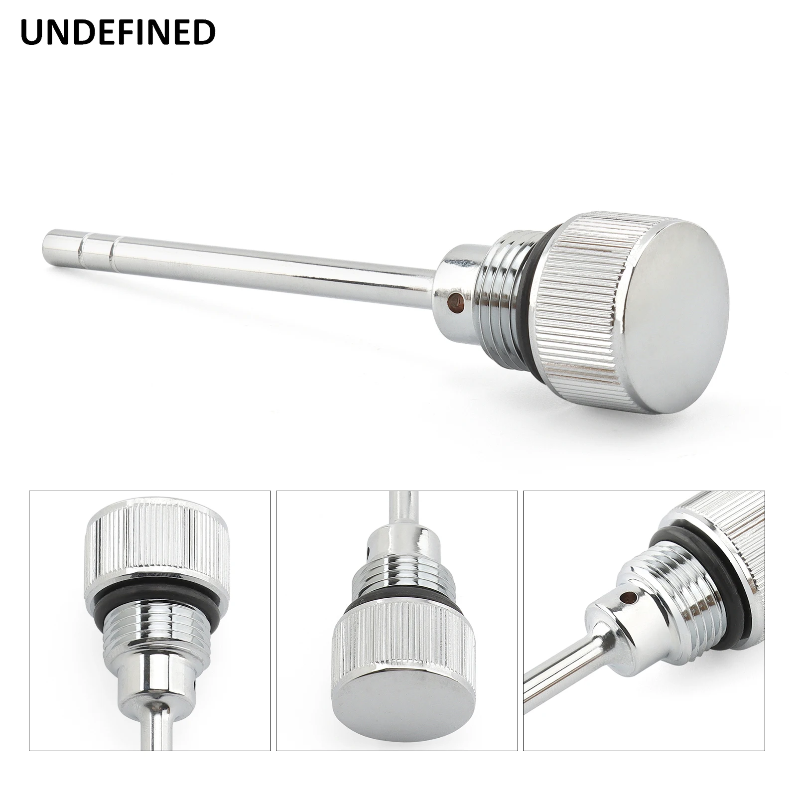 Black/Chrome Motorcycle Oil Dipstick Tank Cap Plug For Harley-Davidson FXDR 114 Softail Breakout FXDR FXBR FLSL FXBB