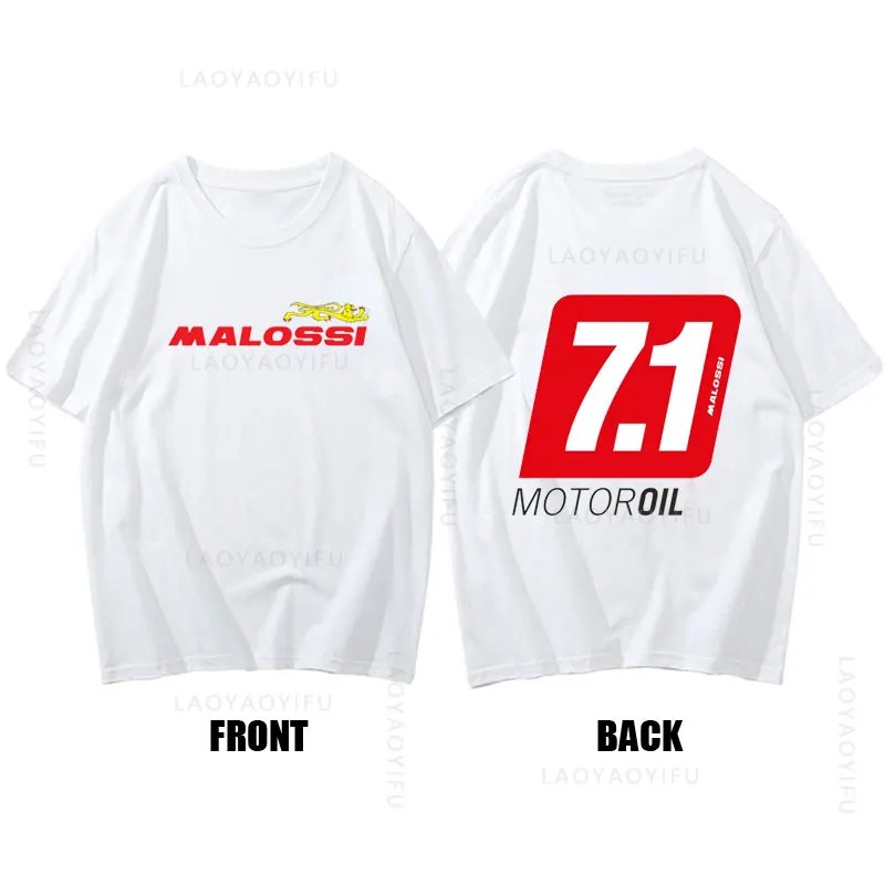 Hot Sale New Fashion Malossi Theme 100%Cotton Summer Streetwear Clothing Short Sleeve T Shirt Y2k Funny Tee Unisex Graphic Gym