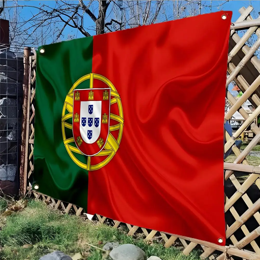 P_Portugal Flags Edgeless four-ring hanging decor indoor outdoor compatible easy for hanging display