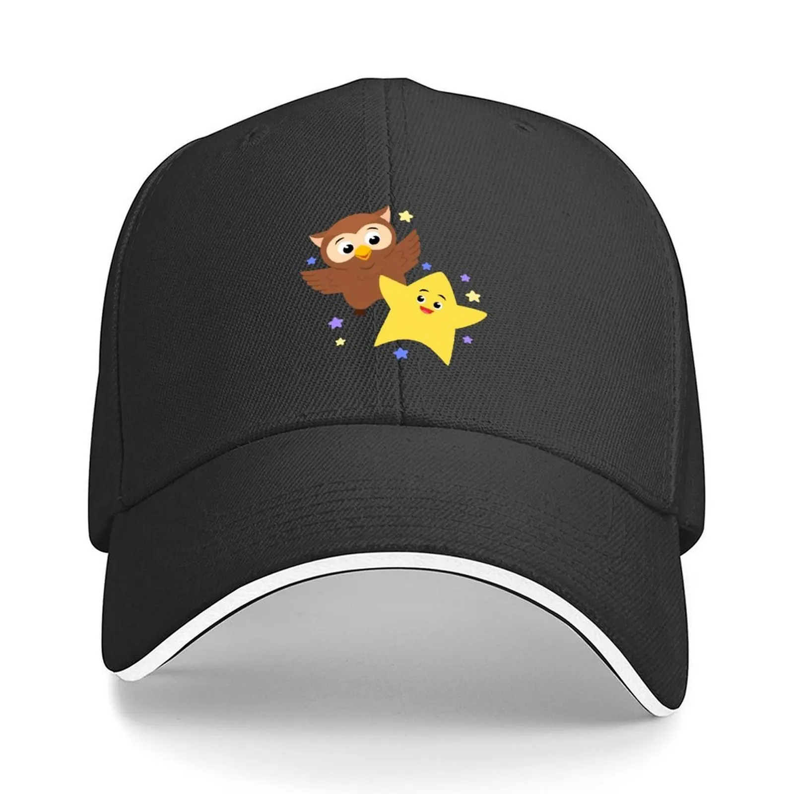

Twinkle Twinkle: Owl & Star Baseball Cap golf hat genuine tea Hat Anime Male hat Men Caps Women's