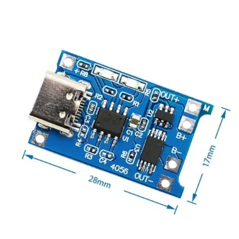 10Pcs Micro USB 5V 1A 18650 TP4056 Lithium Battery Charger Module Charging Board With Protection Dual Functions 1A Li-ion
