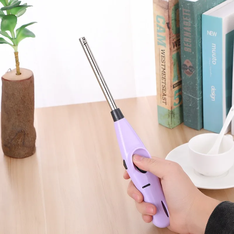 Gas Lighter Outdoor Camping BBQ Ignition Gun High Flame Smoking Accessories Gas Stove Cigarette Lighters and Home Kitchen Tools