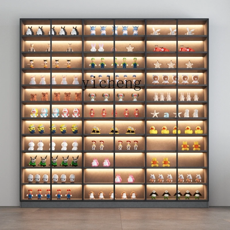 GZ-5 Light Luxury Figure Cabinet Ultra-thin Display Cabinet Glass Door Floor Blind Box Cabinet