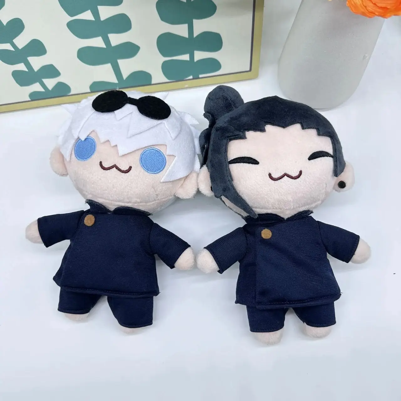 

NEW 21CM Kawaii Jujutsu Kaisen Plush Toy Cartoon Game Character Satoru Gojo Getou Suguru Plush Doll Jujutsu Kaisen Doll