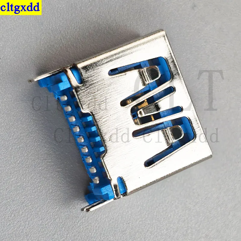 Cltgxdd 1-5piece Type-A Female USB 3.0 Connector Port 916-862A205EY10200 socket 9-pin vertical Patch Power data interface Plug