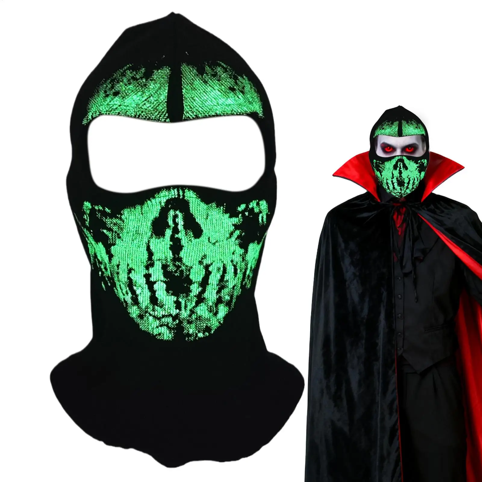 

Зимний лыжный чехол для лица на Хэллоуин, ветрозащитный утеплитель для шеи, защита от пыли и солнца, полный чехол для головы для бега, велосипедистов, женщин, косплей