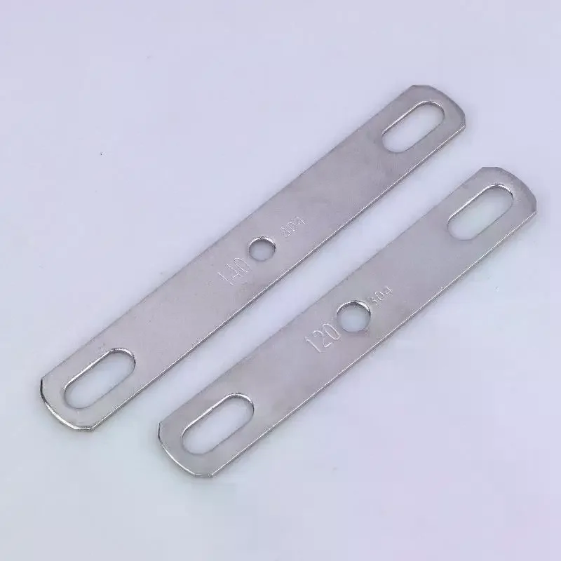 Double Hole Metal Straight Plate 304 Stainless Steel Thickened Flat Gasket With Holes Blocking Plate Bolt Accessories