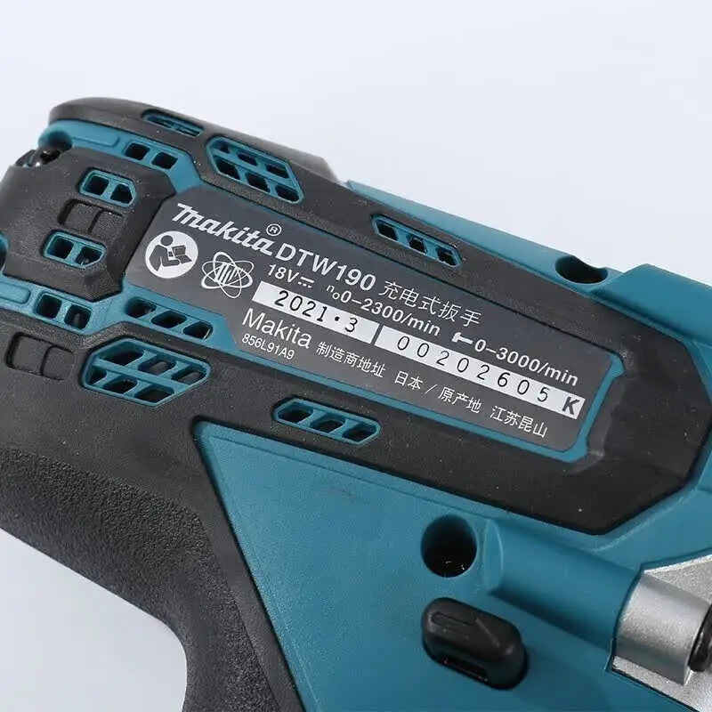 Makita DTW190 Cordless Impact Wrench Bare Unit, 18V LXT Lithium-Ion Body Only Impact Gun for Tire Bolt Construction Repair