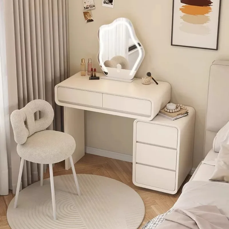 

European Desgin Vanity Table Women Bedroom Accessories Nordic Dressing Table Computer Cream Mesa De Maquillaje Trendy Furniture