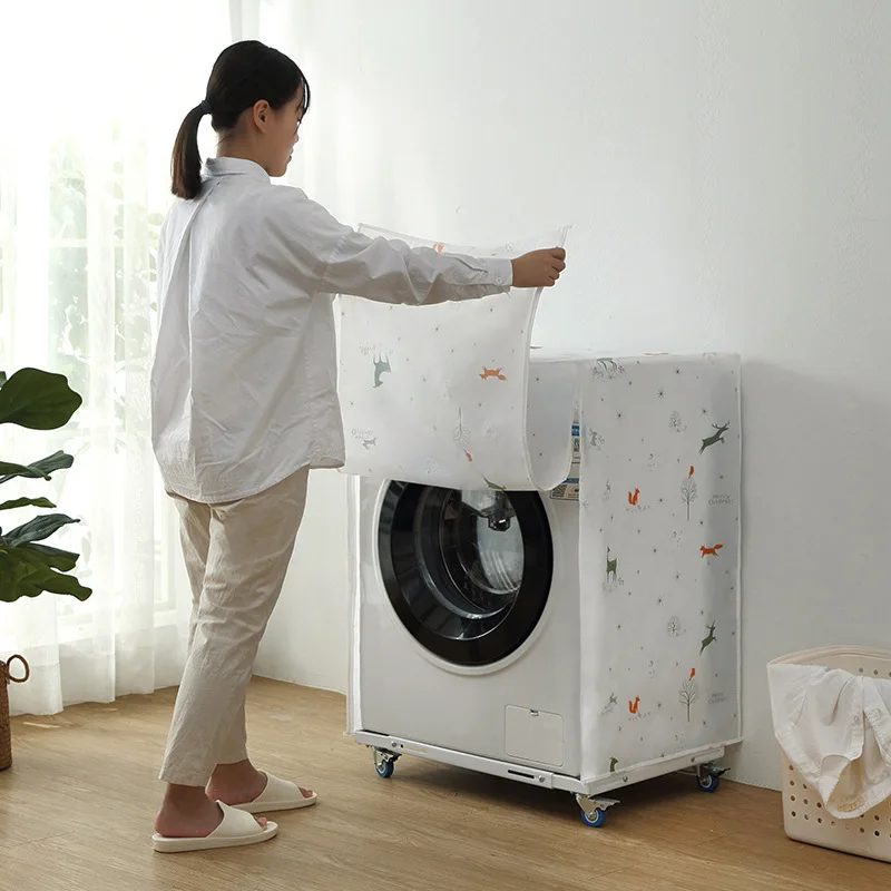 Automatic Washing Machine Cover Waterproof Sun-proof Dustproof Front Loading Top Load Washing Machine Protector Household Items