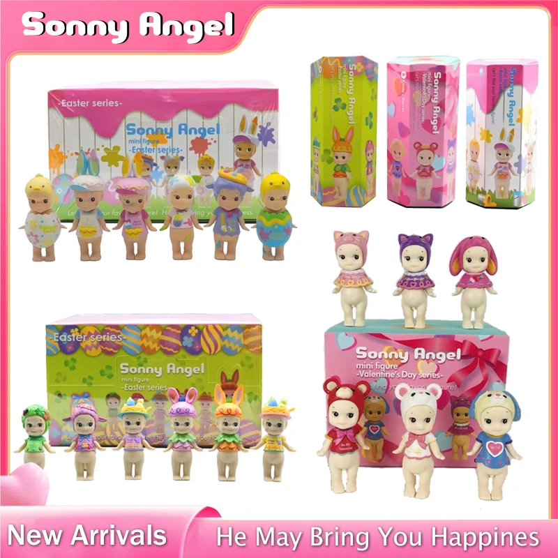 

Angel HAPPY EASTER Easter Valentine's Day Series Blind Box Doll Cute Anime Action Character Figurine Doll Desktop Ornaments