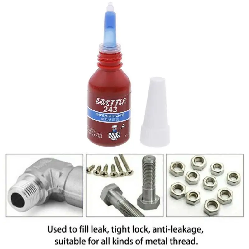 243 Screw Threadlocker Adhesive Medium Strength Blue Anaerobic Glue For Locking Sealing Threads